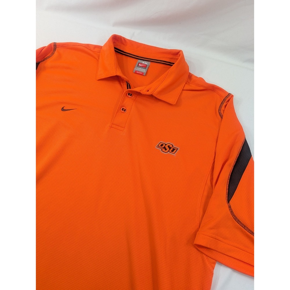 Vtg Nike Team Fit Dri XXL Oklahoma State Cowboys Raised Embroidered Waffle